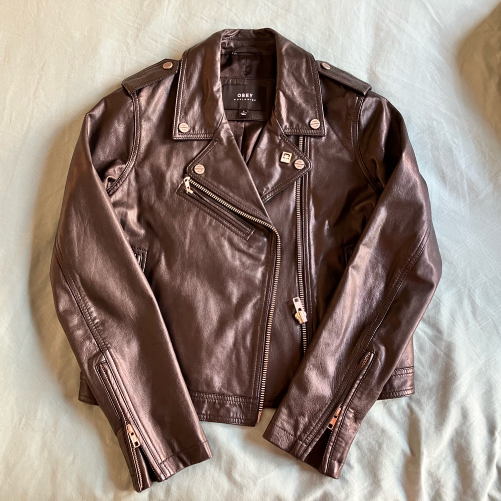 OBEY S Leather Jacket